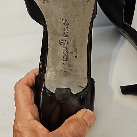 Paul Green 'Julia' Pointed Toe Pump Heel Black 10M - Picture 6 of 12